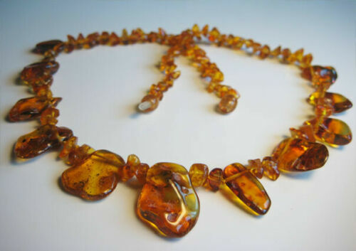 Elegant Genuine Honey Baltic Amber Necklace 16 gr. !!!!