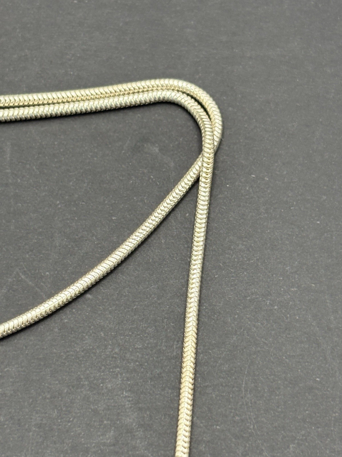 Vintage Sterling Silver 24″ Snake Chain Necklace 1.95MM 9 Grams G2