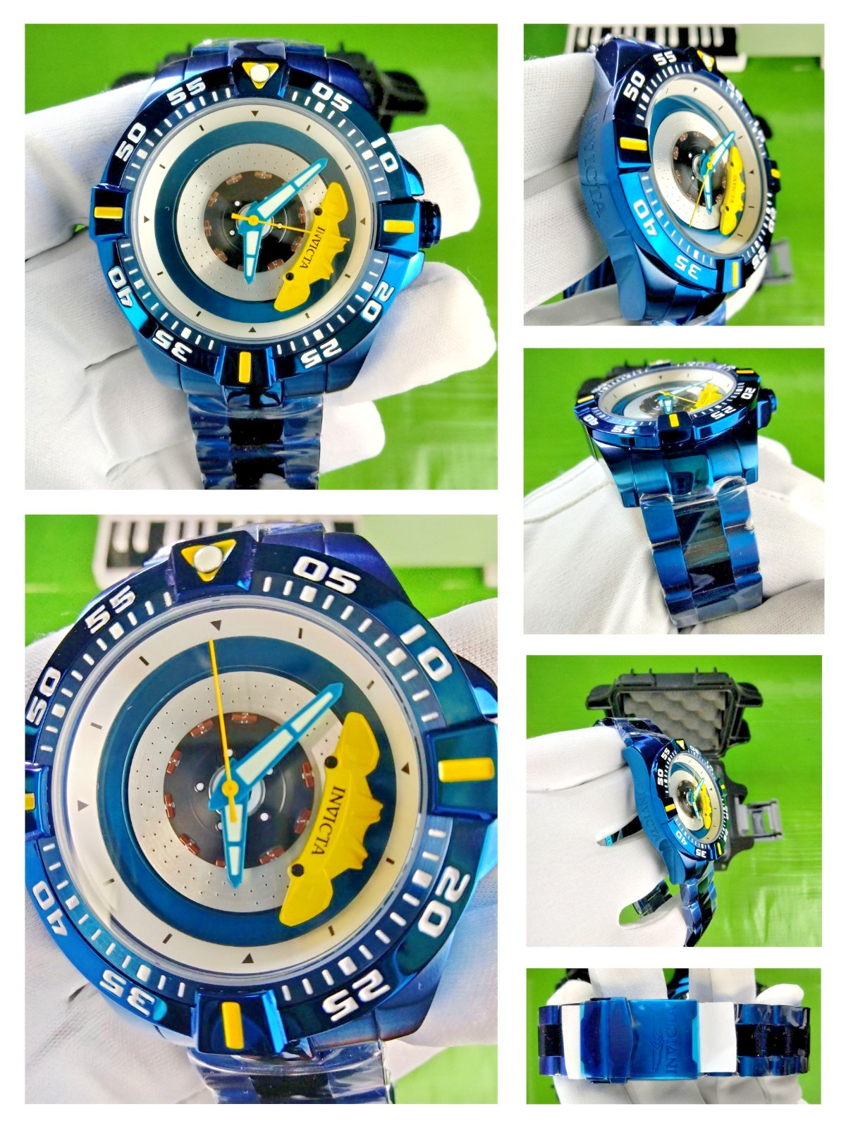 Invicta S1 Rally 37051 Automatic Men Watch 51 mm Blue Steel Zager Exclusive 100M
