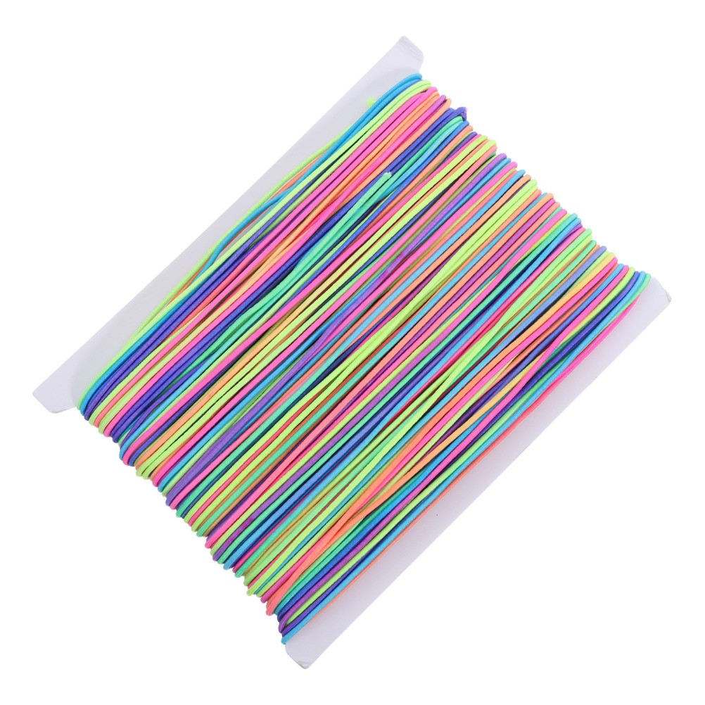 Stretch Elastic Beading Cord: 55 Yard 1mm Colorful Beading Cord for Bracelet