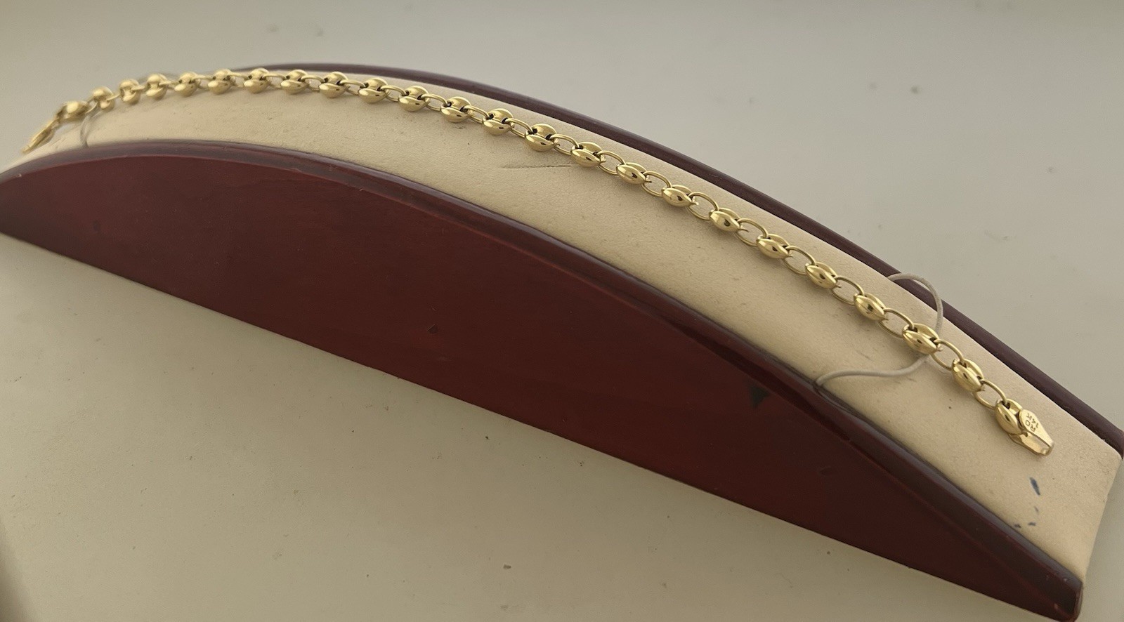 14k Yellow Gold Hollow Puff Gucci Lnk Women’s Bracelet