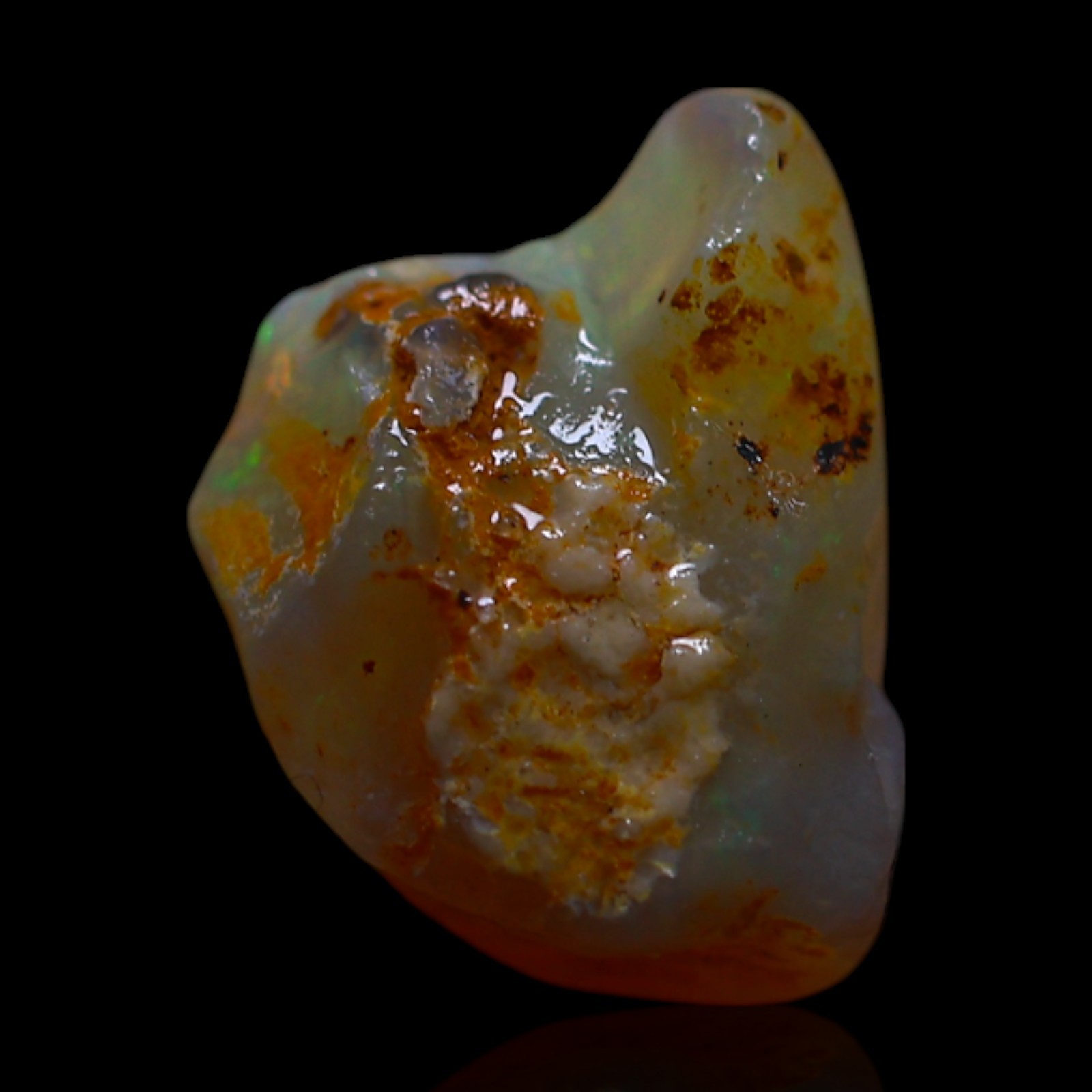 2.00 Cts Natural Fire Opal Ethical Rough Gemstone Bracelet Making 10x8x6 mm