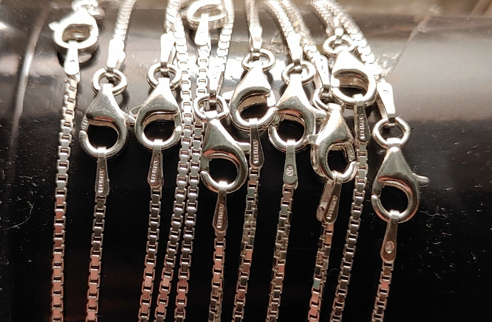 Sterling Silver(925) Box 24 Chain(1.2 mm) Made in Italy 14,16,18,20,22,24,30″