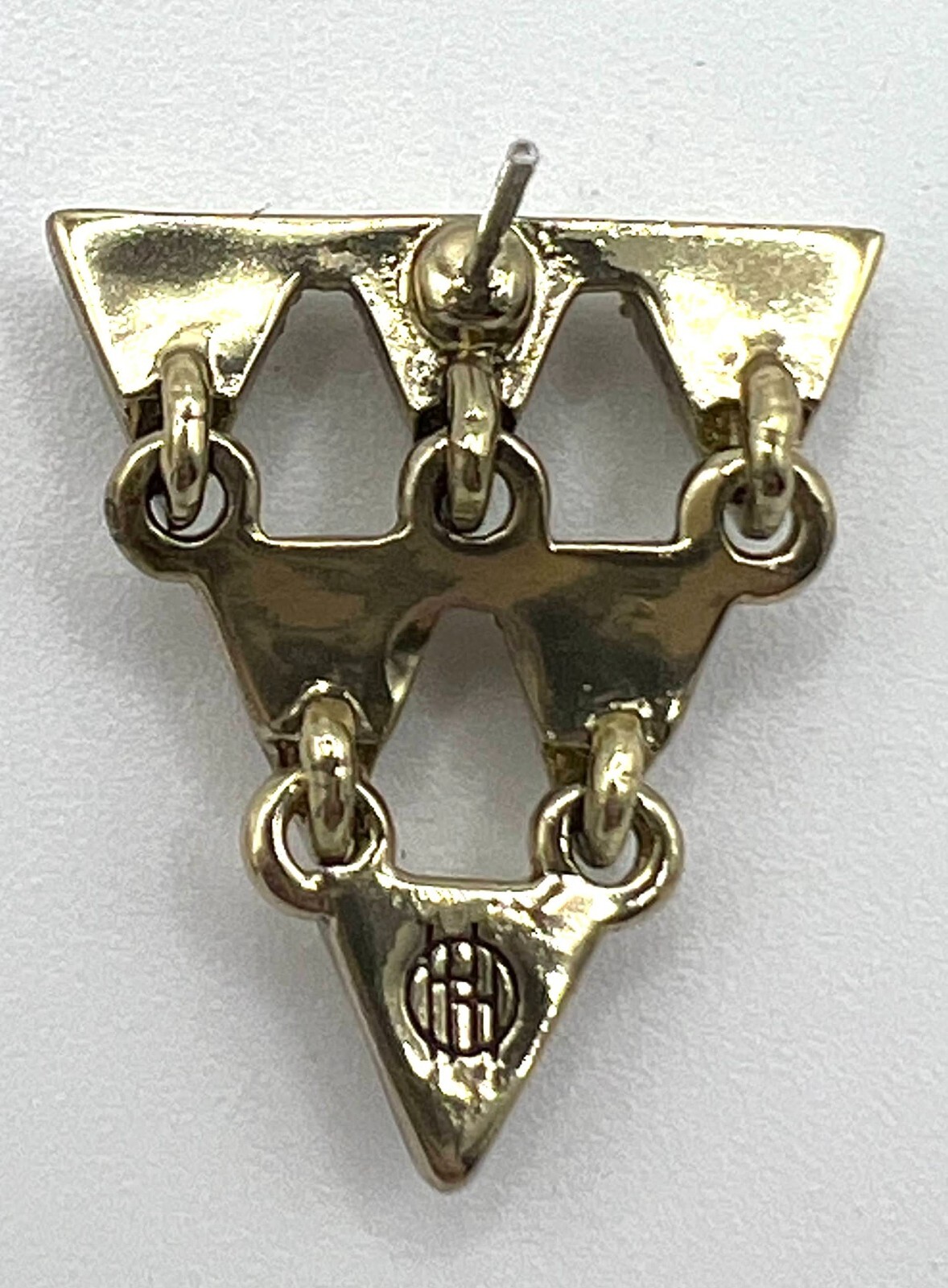 House of Harlow 1960 stud triangle earrings w/crystals