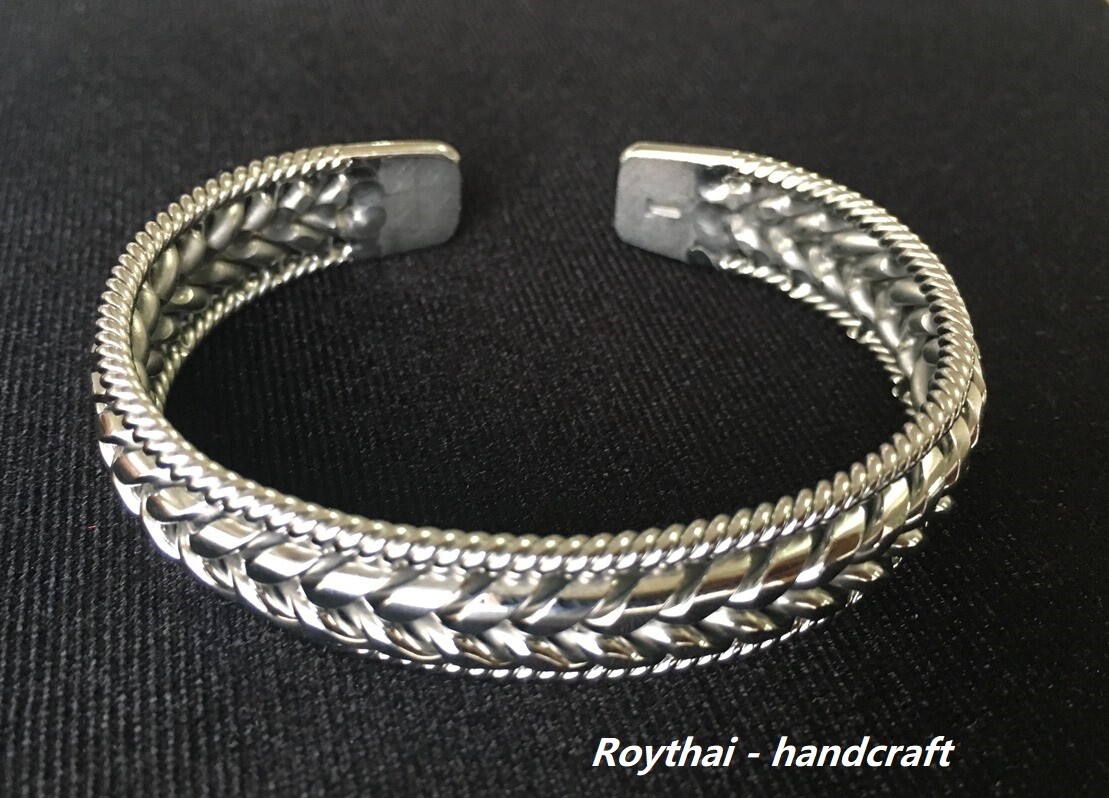 Bracelets Bangle Handmade Stainless Steel welding wire Silver Color #3
