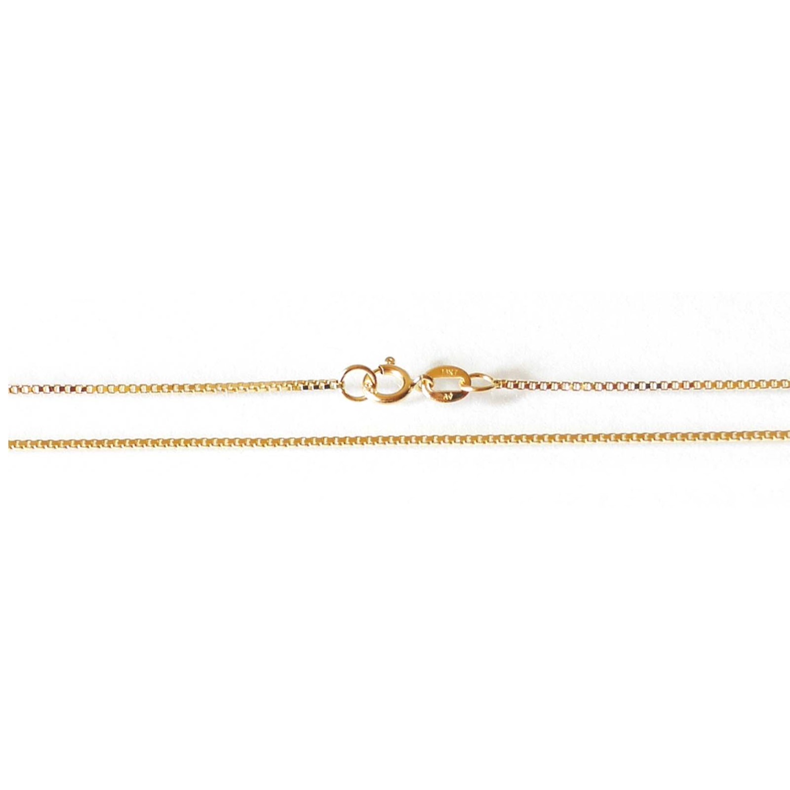 14K Solid Yellow Gold BX-0.5 Box Chain 18″ (45 cm) N022-60