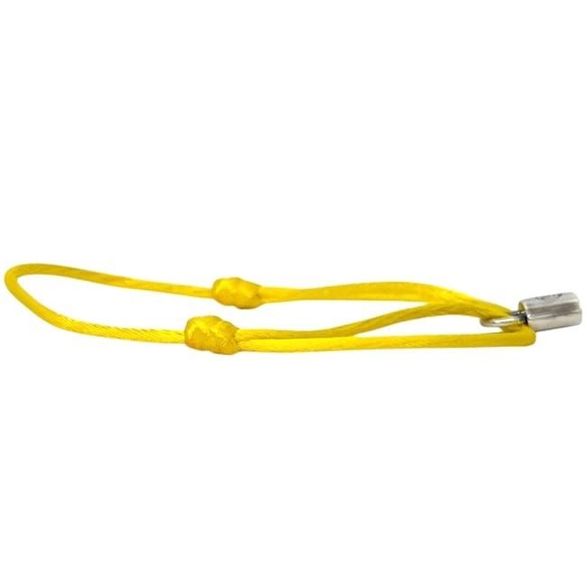 Louis Vuitton Authentic Bracelet Silver Lock It Yellow Cord 14–25.5cm Women