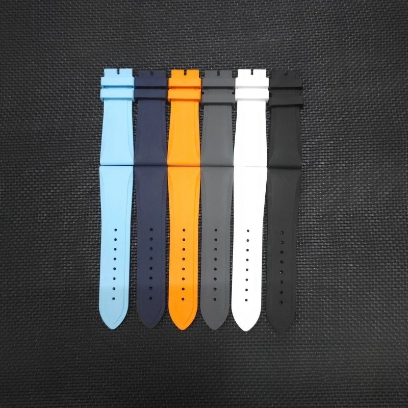 23x20mm FKM Rubber Strap Band Fits Vacheron Constantin QUAI DE LILE Watch 86050