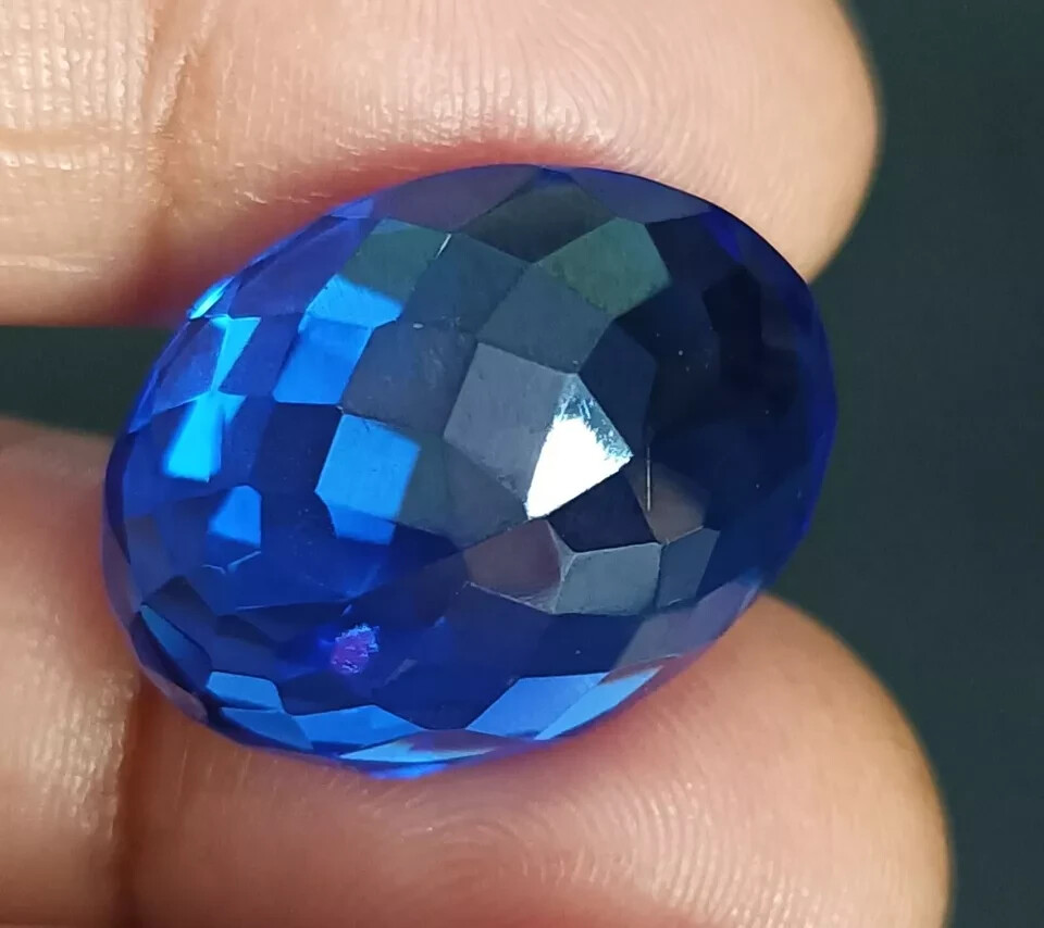 Sapphire Natural Kashmiri Blue Loose Gemstone Oval Cut 20 Ct AAA+ EGL Certified