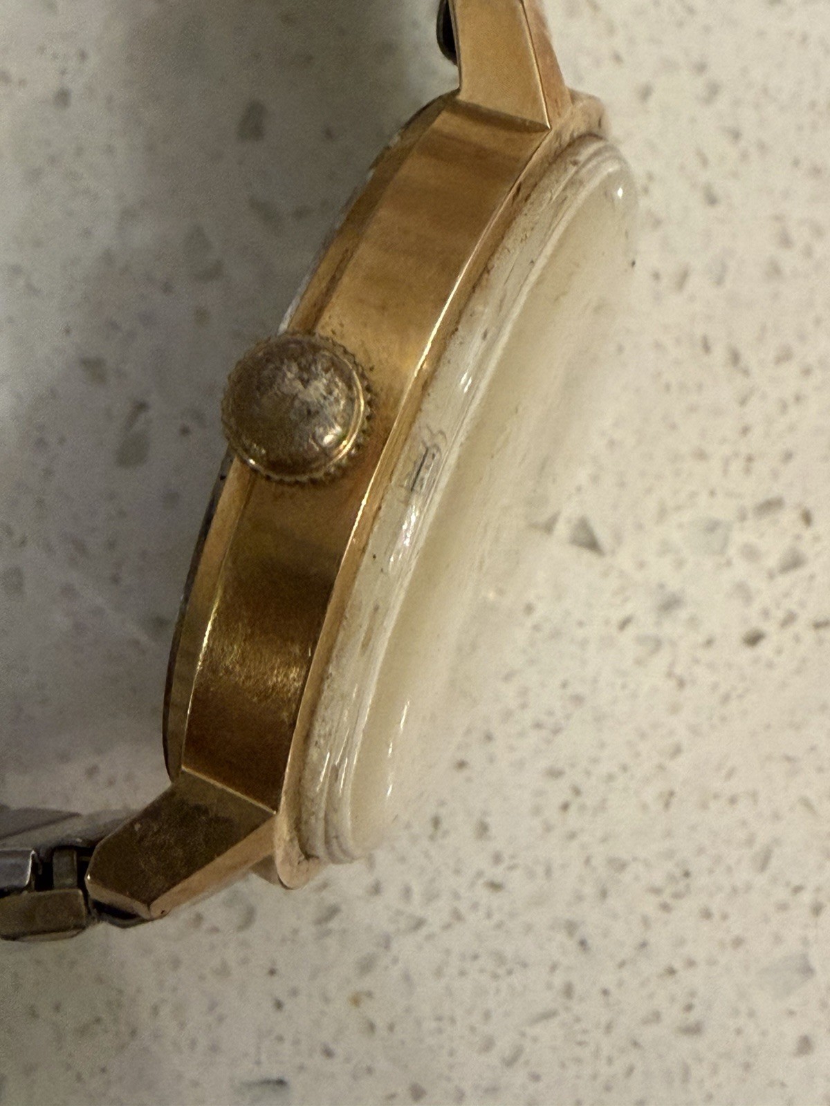 Vtg Aureole 17 Jewel Automatic Gold Plated Mens Watch Stuart Kingston Incabloc