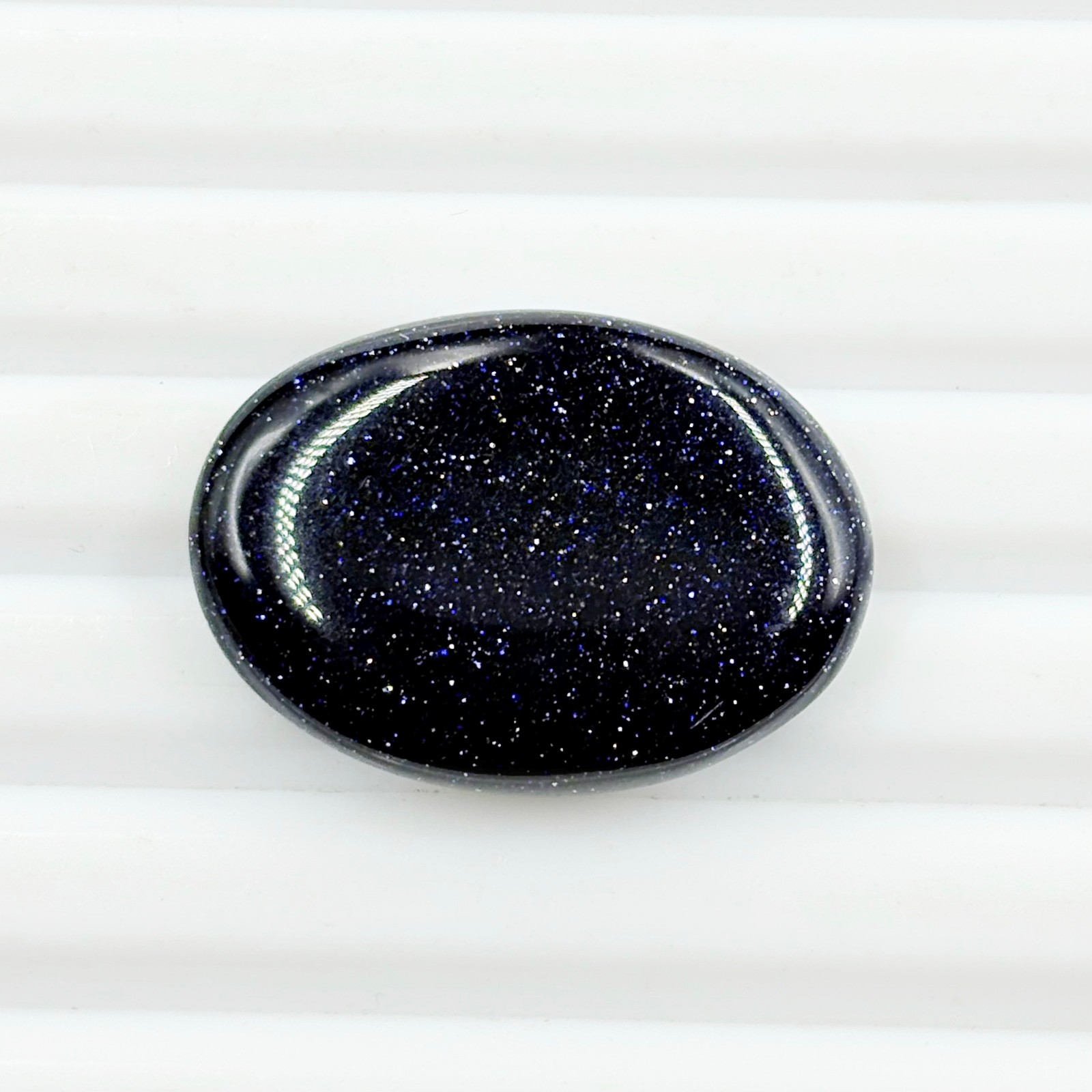 17 Carat Natural Blue Goldstone Cabochon Gemstone – Jewellery Making Gems AF-85