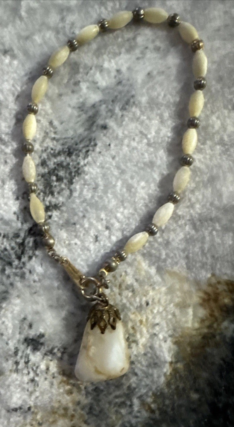 12 Vtg Bracelet Stones Metal Faux Pearl Beads Some Stretchable