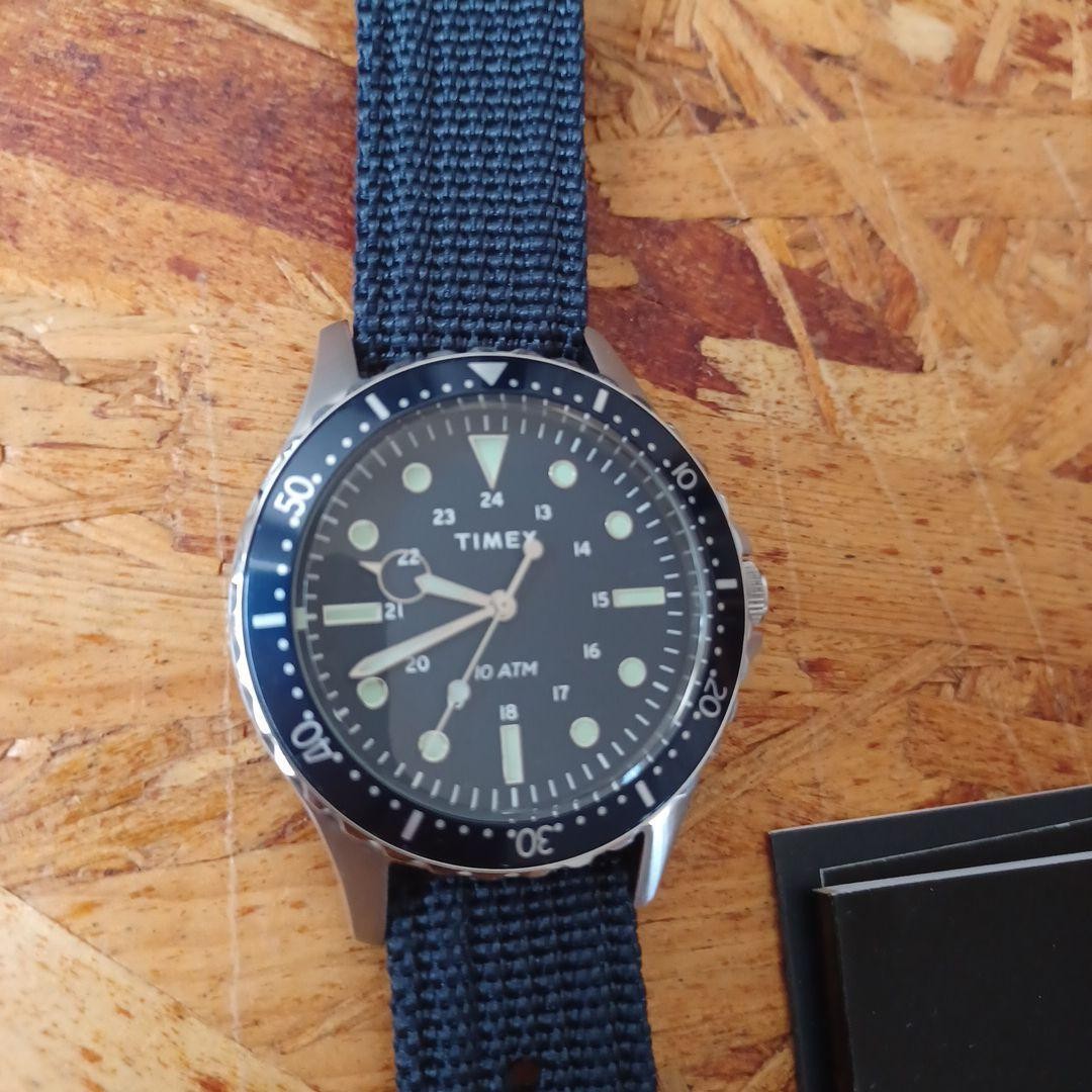 TIMEX TW2T75400 Navy XL Quartz Watch Blue Dial 100M Water Resistant 44mm