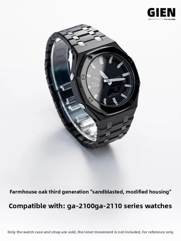 For Casio G-SHOCK Farm Oak GA2100/GA2110 Stainless Steel Case watch Strap Kit