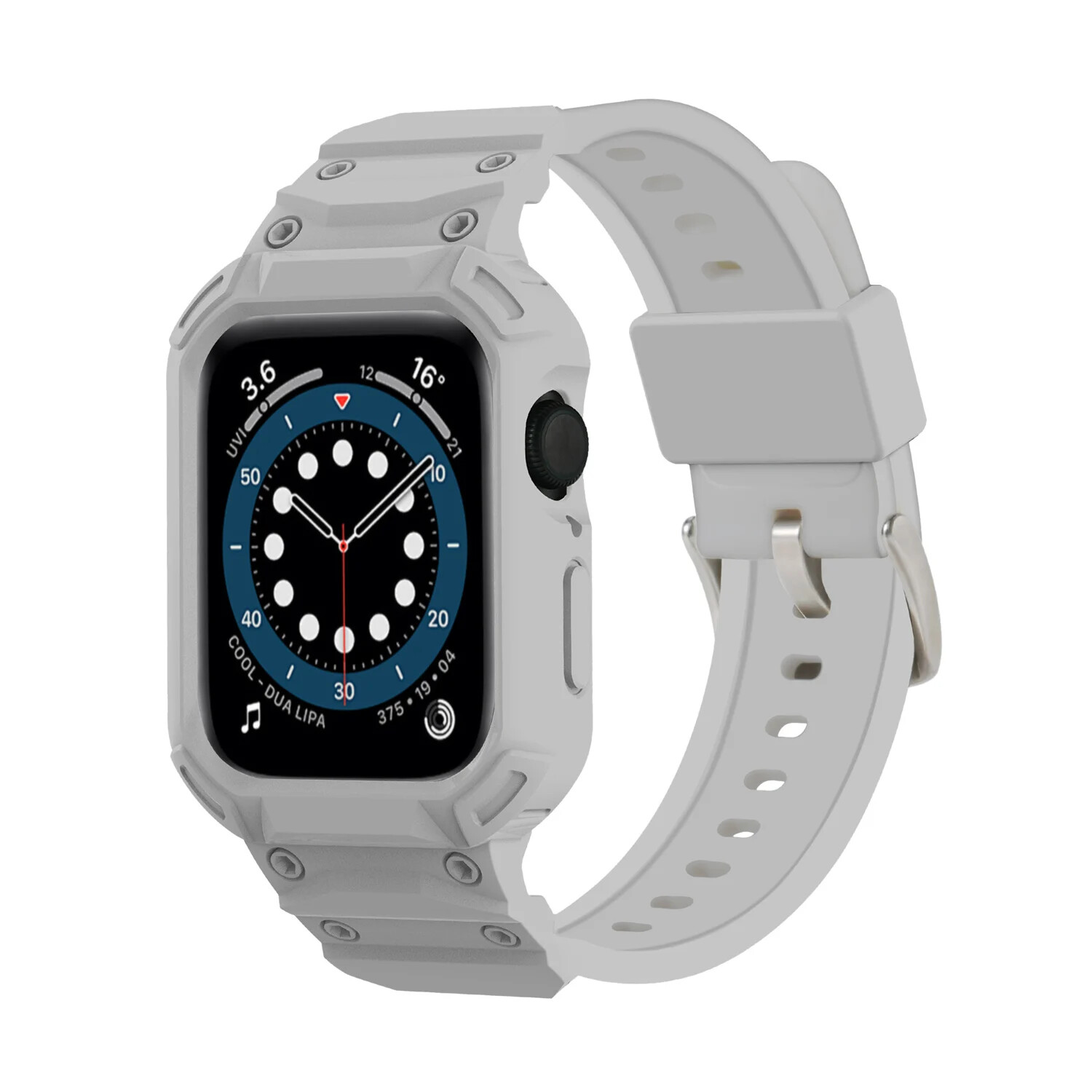 Protect TPU Rubber Case for Apple Watch Strap Series 10 42 46mm Watch Band Cover