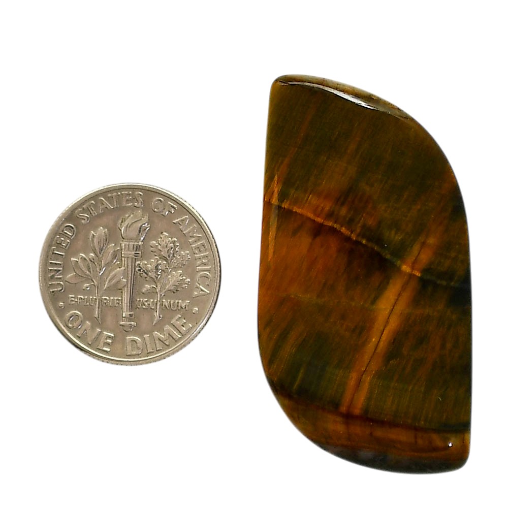 Natural Blue Tiger Eye 21x42x5 mm Fancy Shape Polished Gemstone LS17-05523