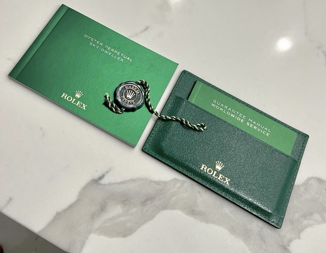 Authentic ROLEX Sky Dweller 336934 336933 Box Booklets FULL SET