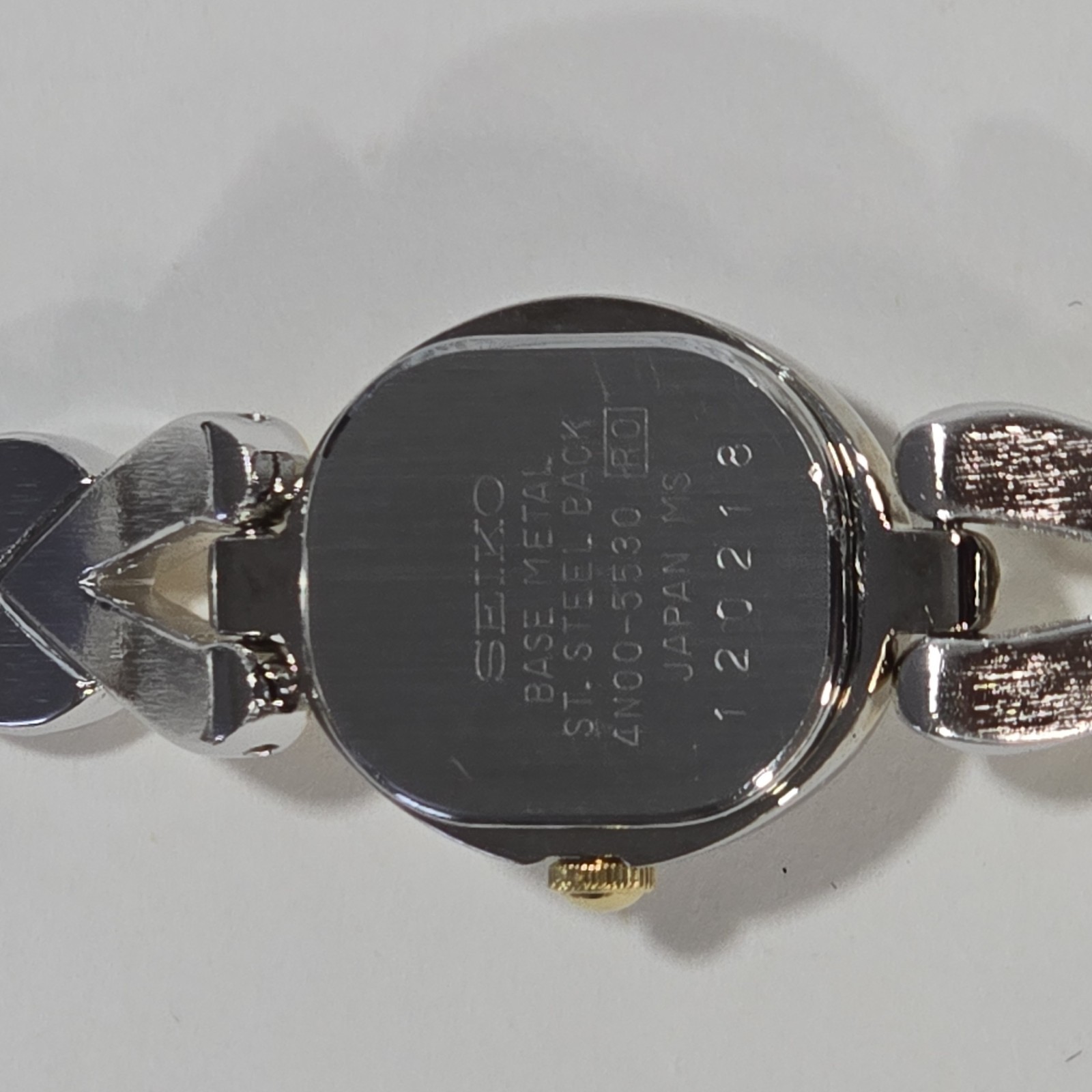 Seiko Women’s Quartz Two-Tone Heart Link Bracelet Watch, Silver Dial