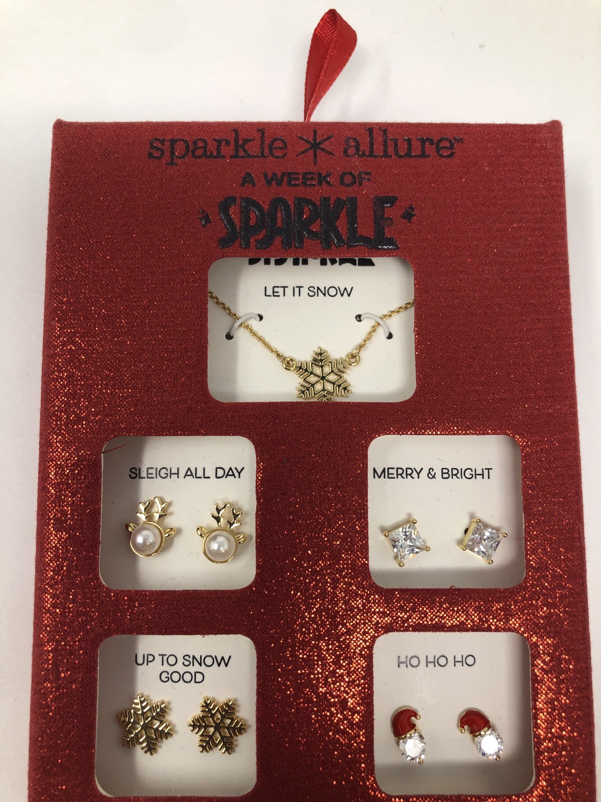 Sparkle Allure Jewelry Set Earrings & Necklace Christmas – NIB New in Box