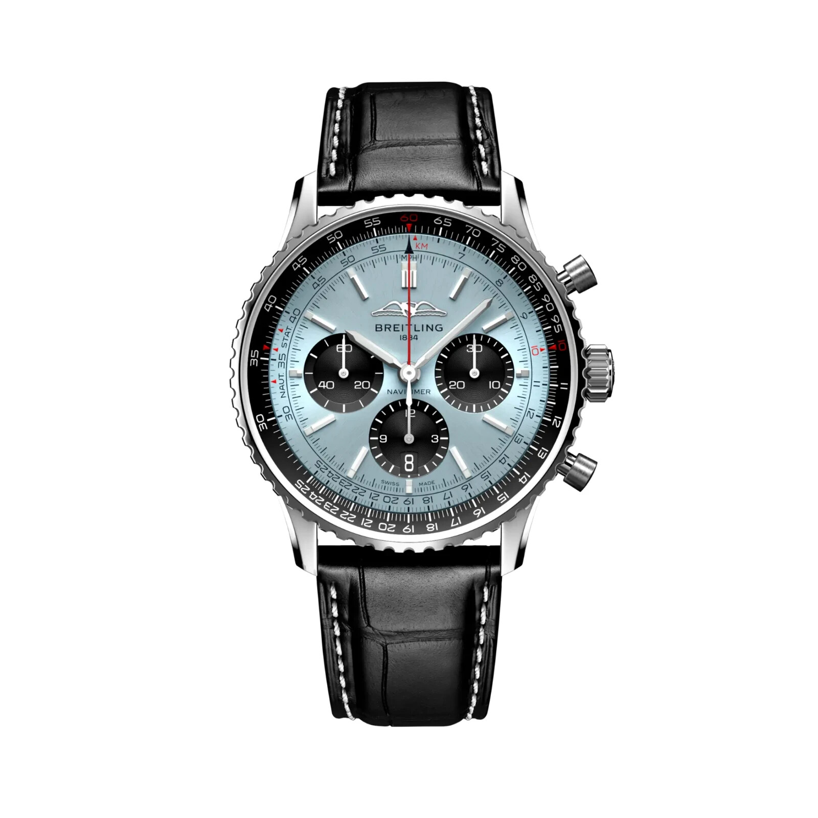 Breitling Navitimer B01 Chronograph 43 Ice Blue Dial Watch AB0138241C1P1