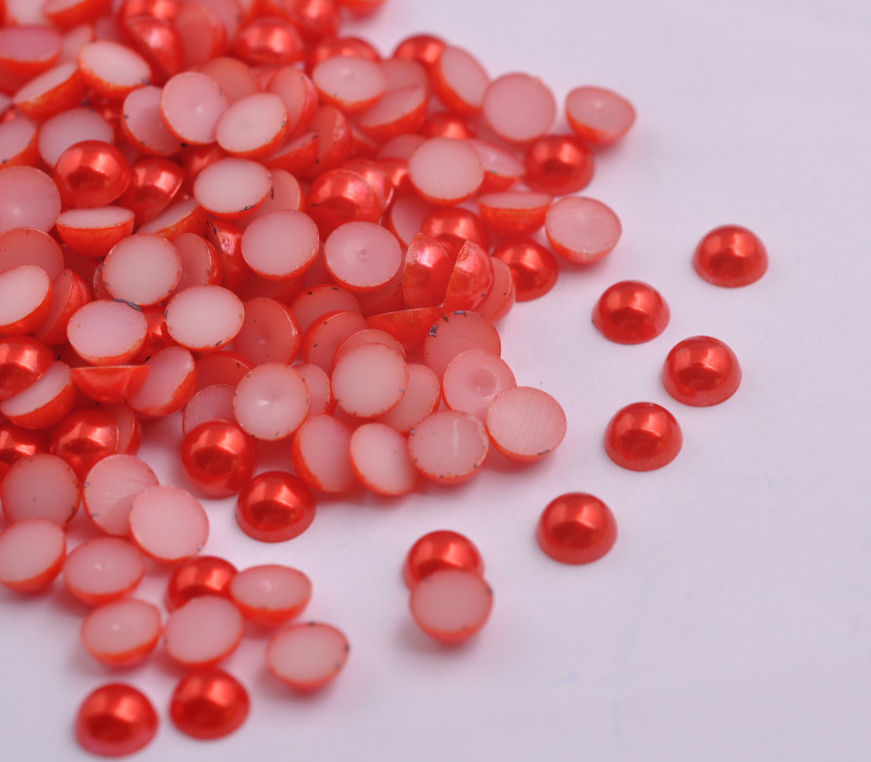 Half Pearl Round Bead Flat Back Scrapbook suitable for craft Flat Back 2-8mm DIY