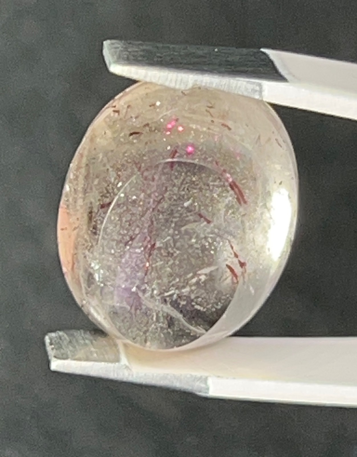 PFS-2 Pink Fire Quartz 9.25ct 15x12x7mm Brazil one mine worldwide