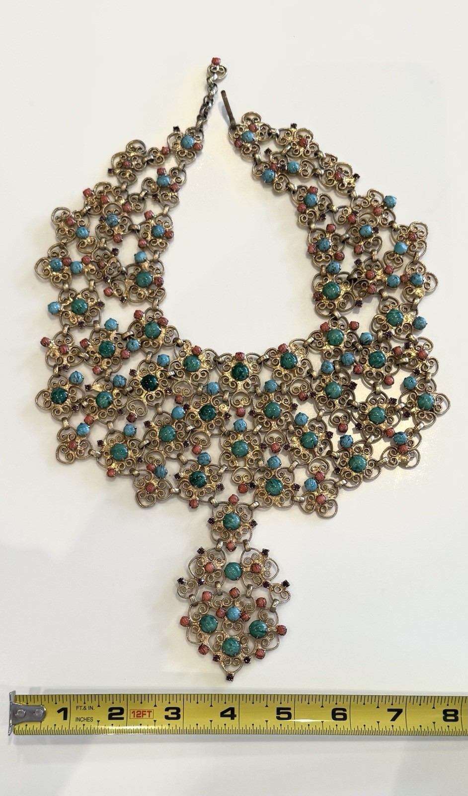 Rare Vintage Kenneth Jay Lane KJL 1960’s Bib Cleopatra Necklace