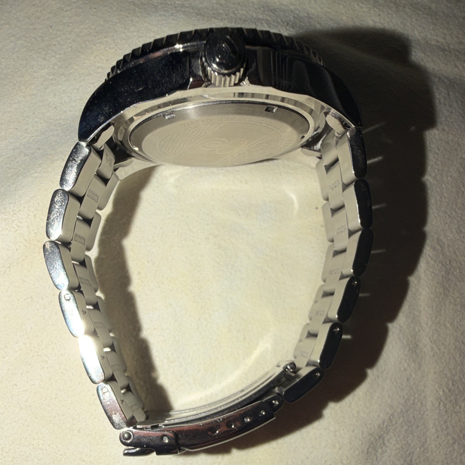 Invicta Pro Diver Quartz 40mm 200m Blue Dial Pepsi Bezel SS Bracelet Date
