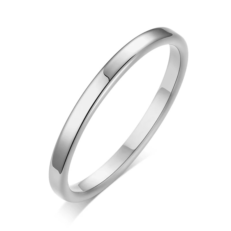 Twisted Rope Slim Ring Stainless Steel Minimalist Wedding Band Women Jewelry