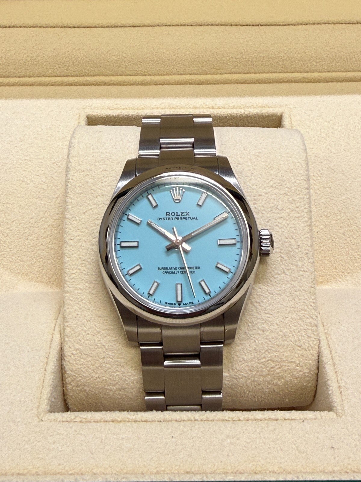 Rolex Oyster Perpetual 31mm Tiffany Dial Ref: 277200 2023