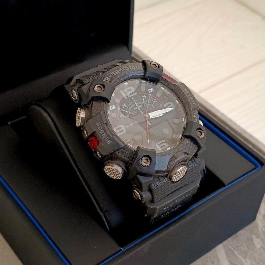 Casio G SHOCK Mudmaster GG B100 box and manual carbon core