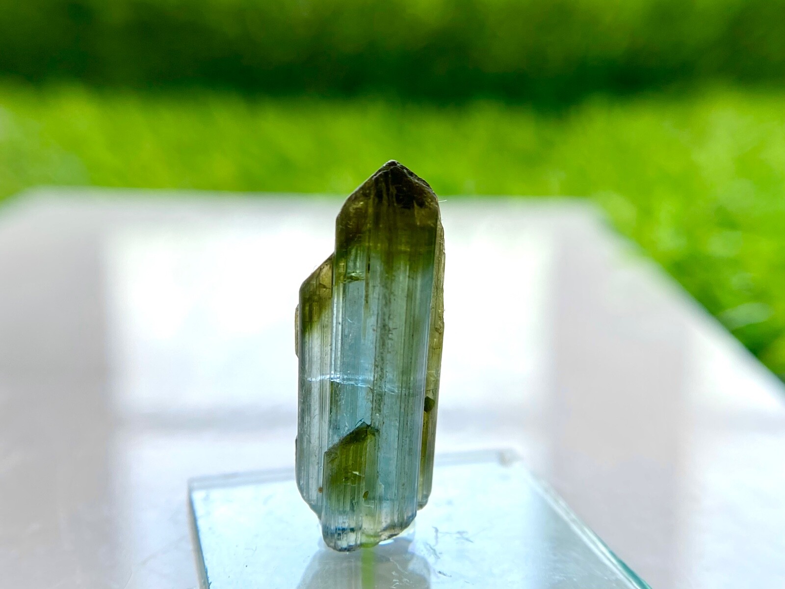 Premium Natural Indicolite Tourmaline Crystal 2.4 Grams 25x9x7mm