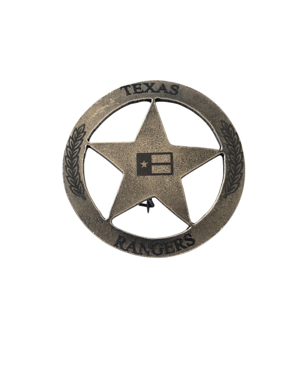 Replica Texas Rangers Badge Company B Old West Western Silver Badge