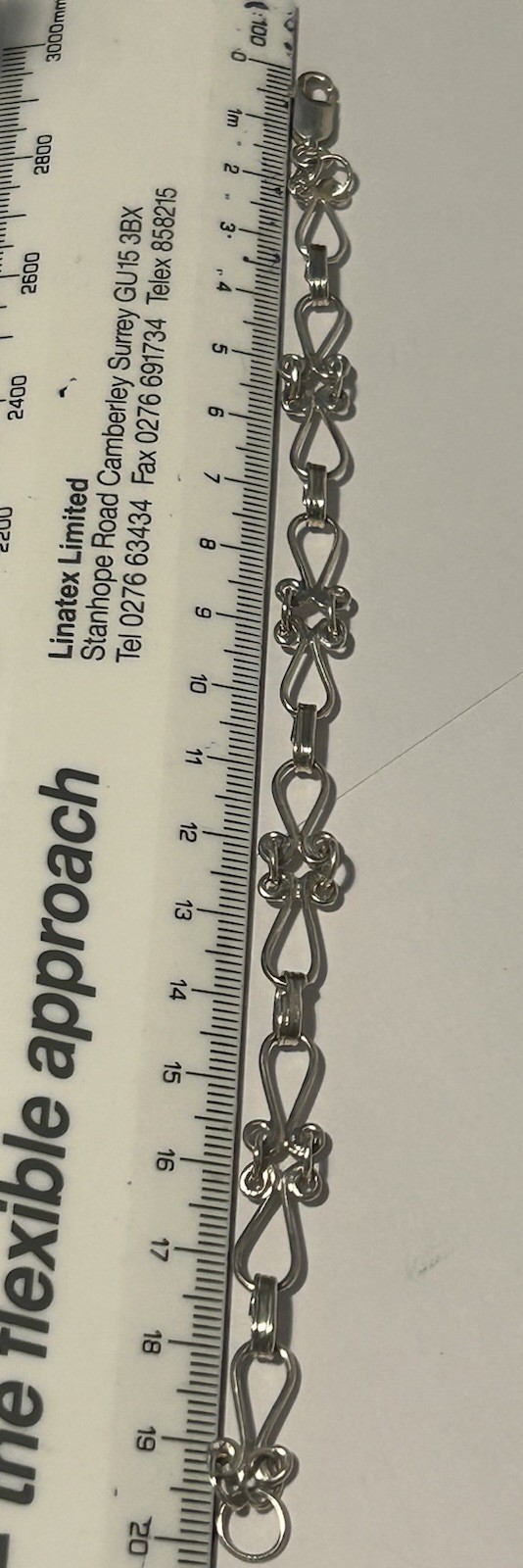Sterling Silver Scottish (2024 HM’d) Handmade Fancy Link 20cm Bracelet. (7.93g)