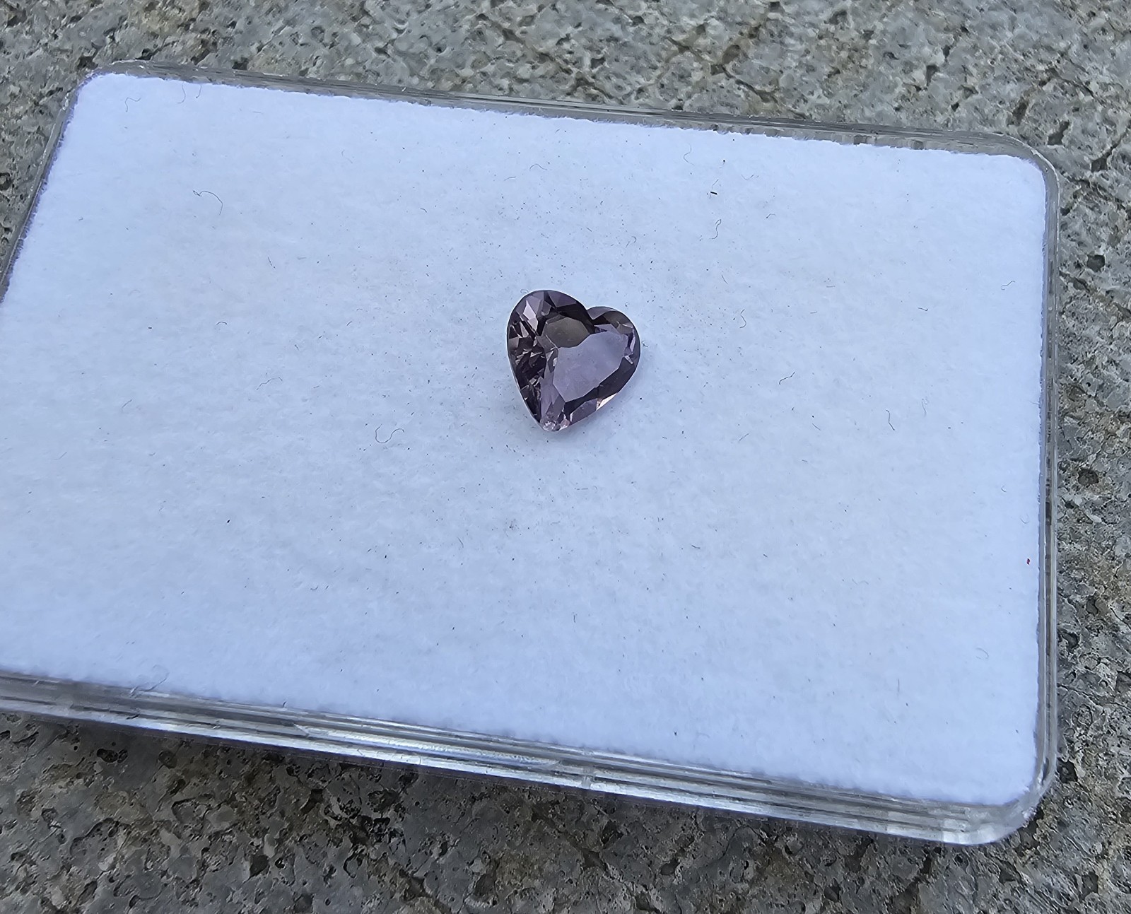 Amethyst 6.5mm X 6.9mm Heart Shape Loose Stone!