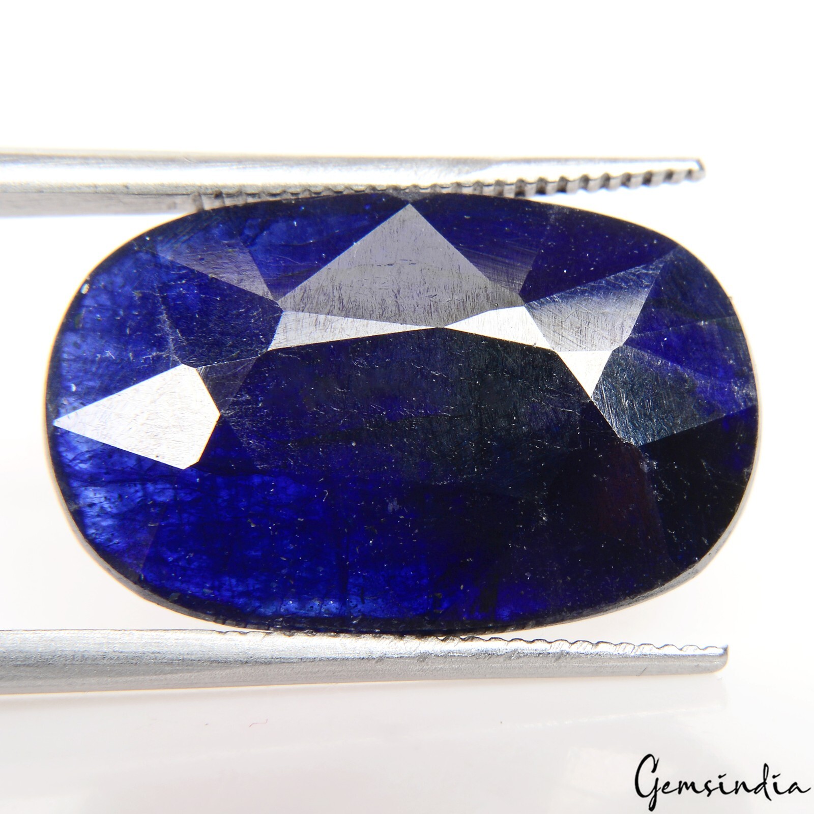 13.90 Cts Natural Sapphire Ceylon Royal Blue Oval Faceted Cut Ring Size Gemstone