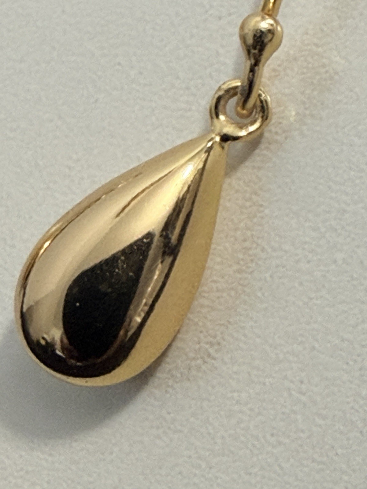 Primavera Italy 24 Karat Gold Over Sterling Tear Drop Earrings New