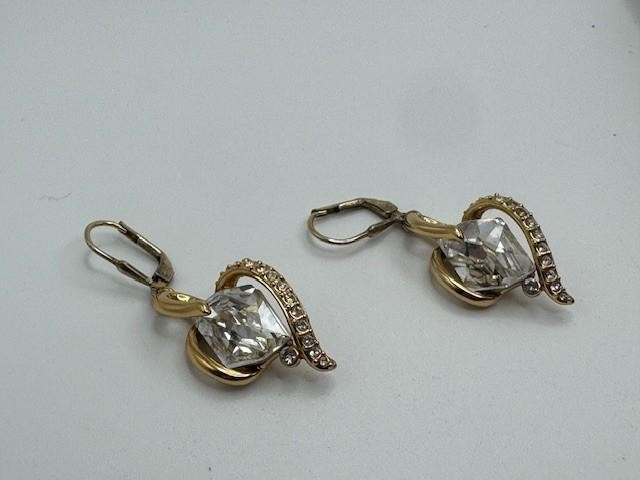 AGI Ladies Sterling Silver 925 Clear CZ Dangle Drop Earrings