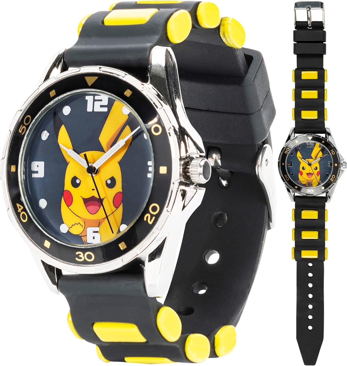 Accutime Pokemon Pikachu Analog Quartz Watch for Kids Boys Girls Adults