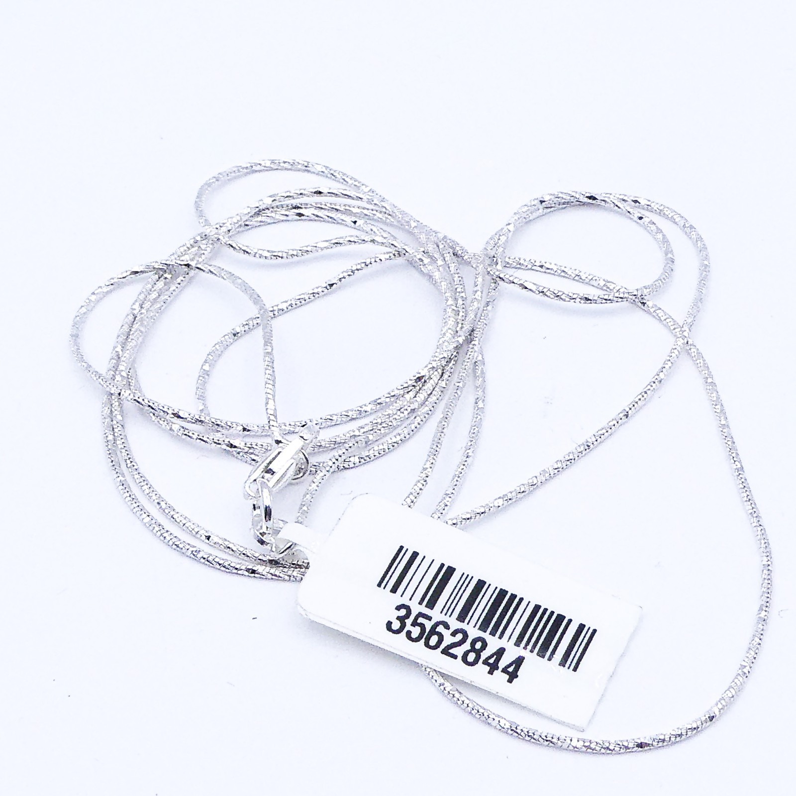 New Sterling Silver Italy Diamond Cut Snake Chain Necklace 30″ Stackable