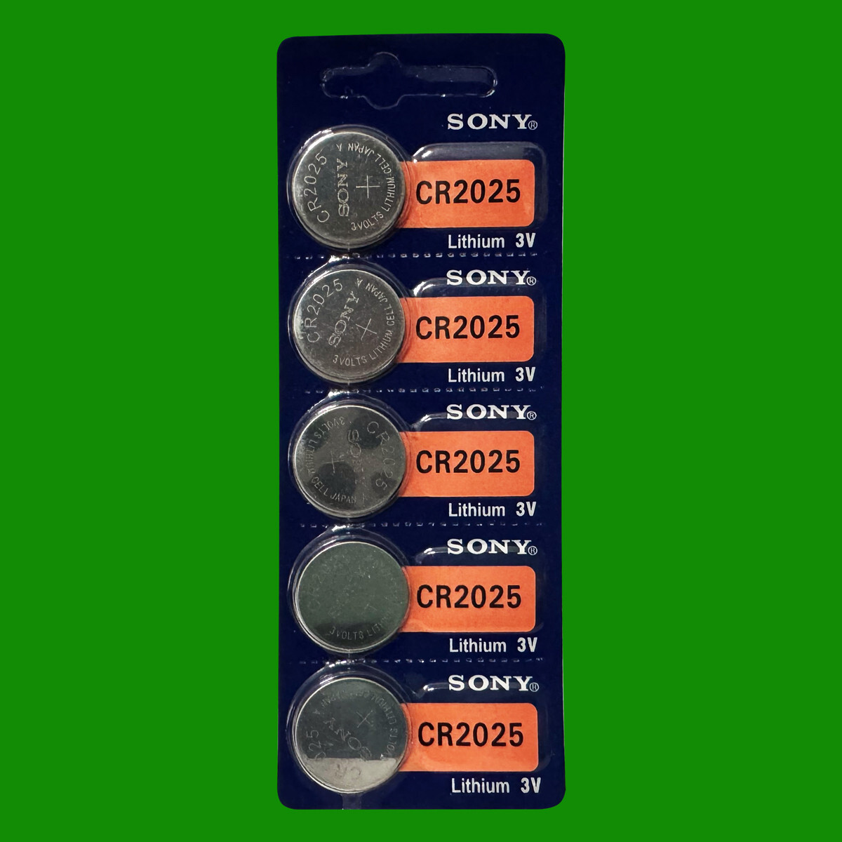 SONY CR2025 LITHIUM 3V BATTERY – 5 Pc