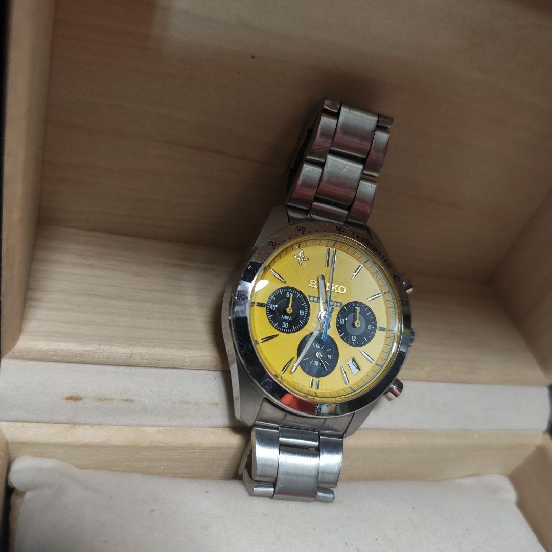 SEIKO Dr. Yellow 20th Anniversary Quartz Chronograph 17cm 6.69in Limited Working