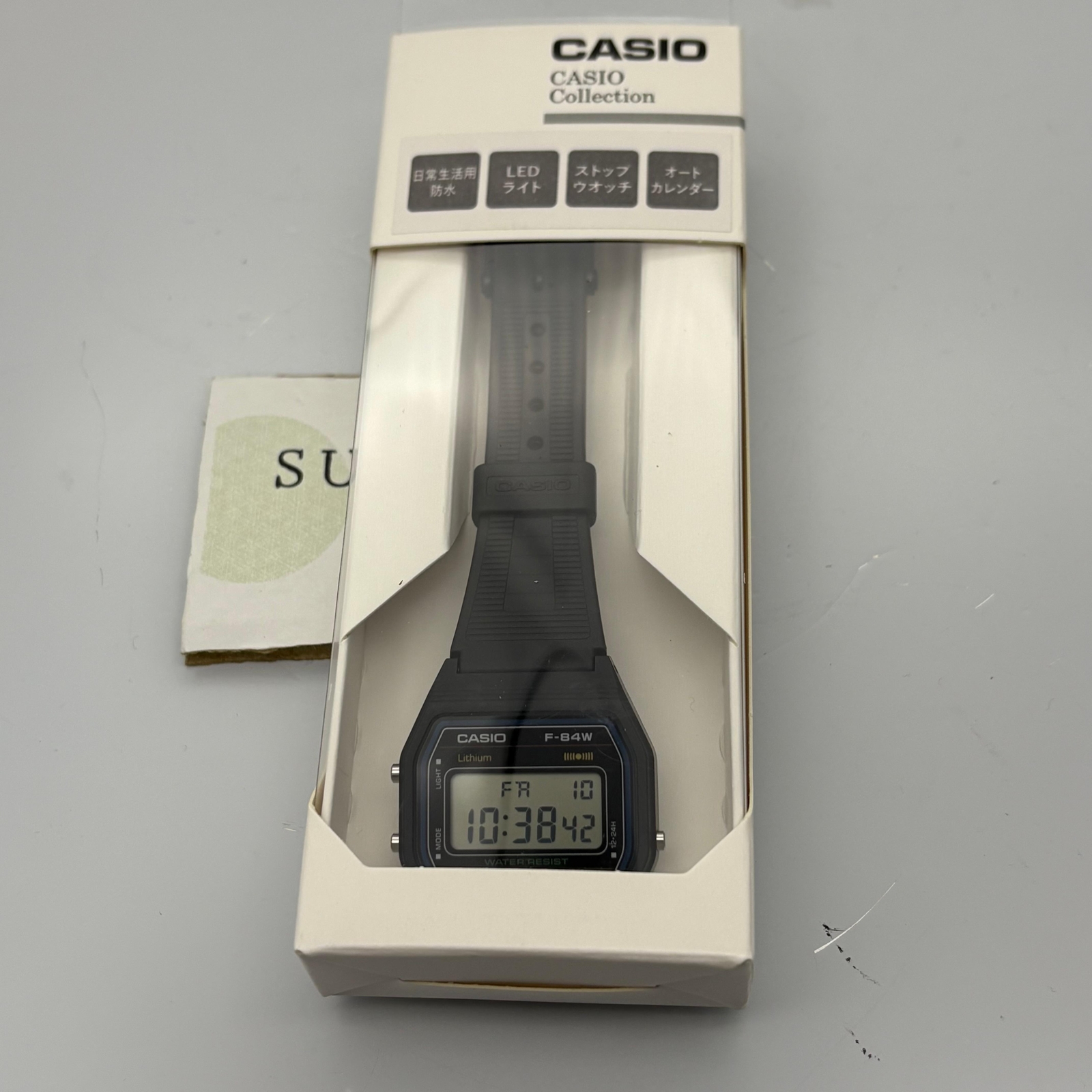 CASIO F-84W-1 Black Light Men’s Standard Digital Wristwatch OFFICIAL New