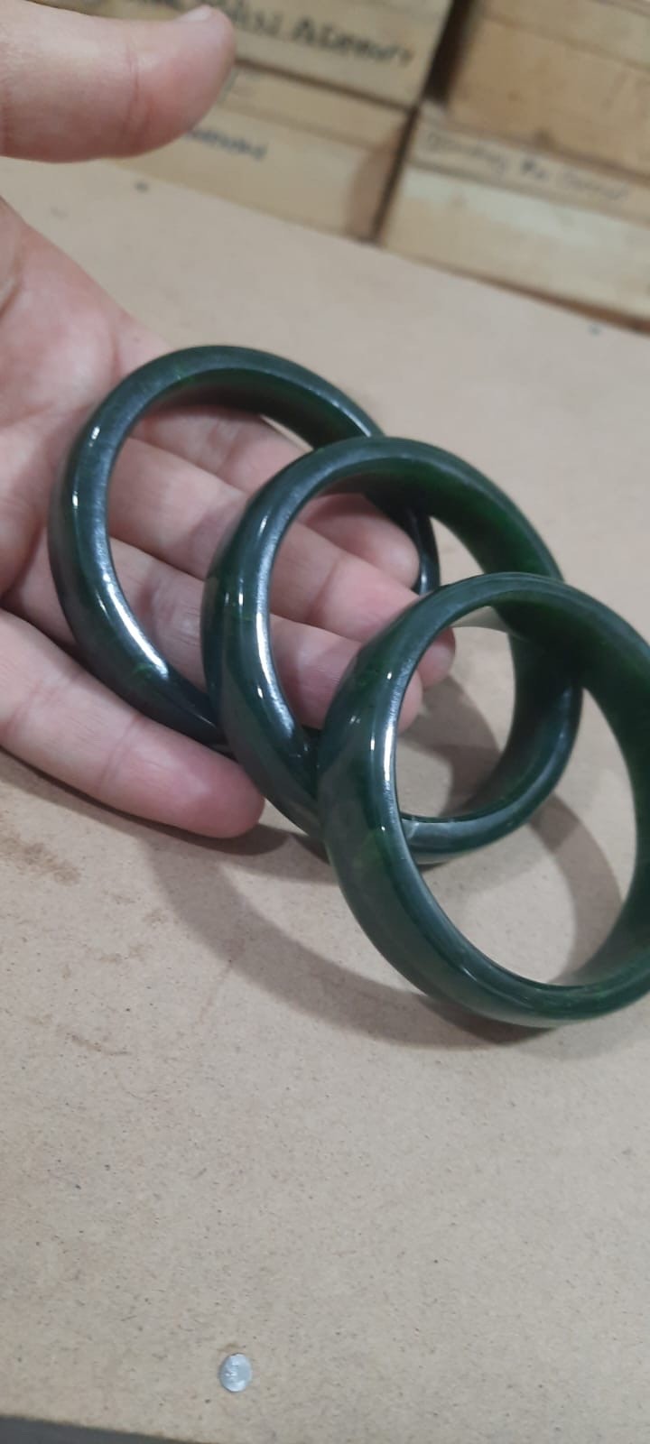 High Quality Nephrite Jade Bangle 54g(Approx) | 60mm Natural Green Jade Bracelet