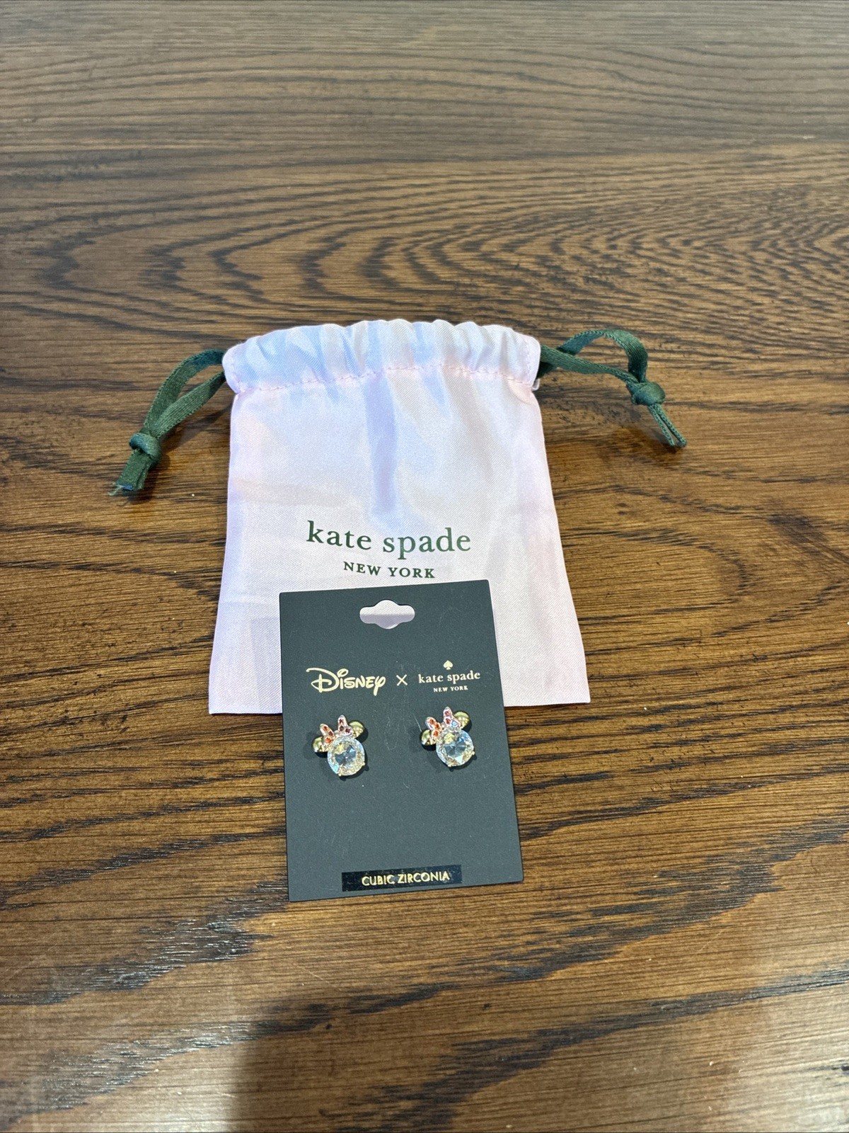 Kate spade NY Disney X Minnie Clear Gold Stud Earrings -NEW-SOLD OUT