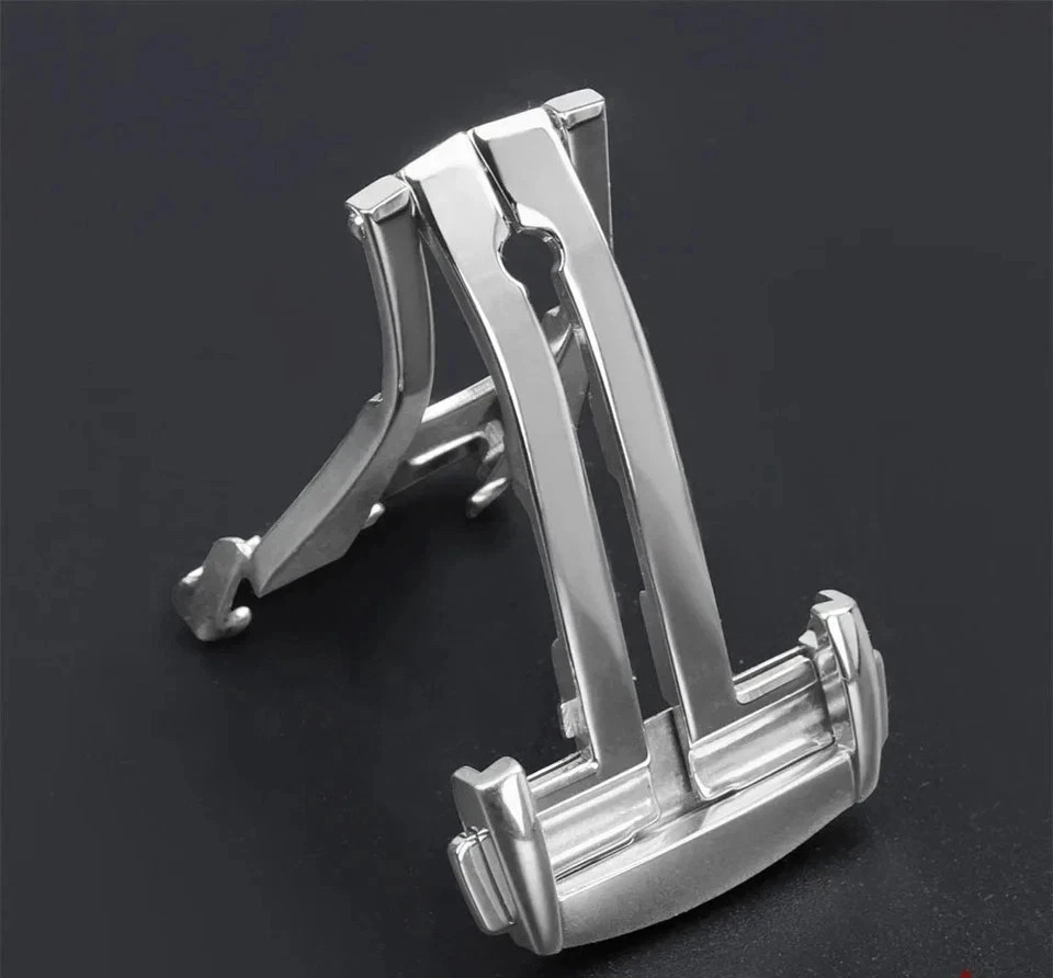 18mm 20mm Stainless Steel Deployment Watch Clasp Single Fold Deployant Buckle