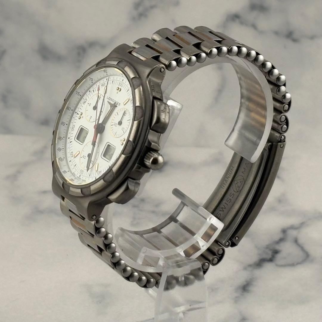 LONGINES Ana Digi Quartz 4009 Watch 40mm 19cm 7.5in Mens Working Rare