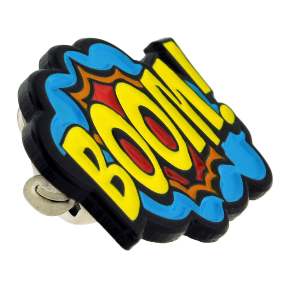 PinMart’s Boom! Pow! Trendy Action Comic Book Enamel Lapel Pin Set