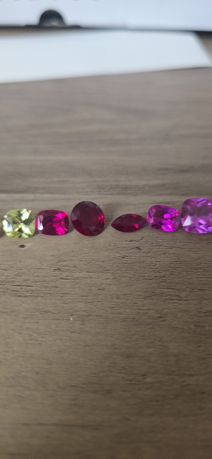 18pc Assorted Genuine Gemstones, Blood Rubys, Yellow Sapphire, Nank Emerald,Etc