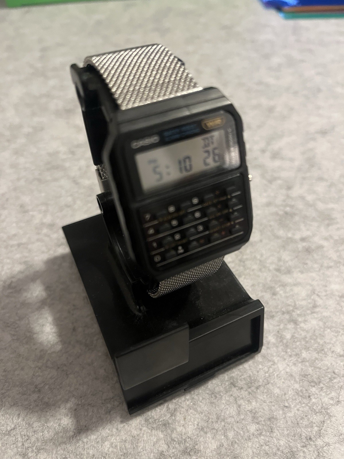 New Casio Ca53w-1 Watch With Stainless Steel Bracelet
